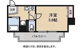 大阪府大阪市中央区上町１丁目26番2号（賃貸マンション1R・5階・18.47㎡） その2