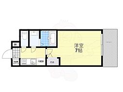 Osaka Metro長堀鶴見緑地線 ドーム前千代崎駅 徒歩7分の賃貸マンション 8階1Kの間取り