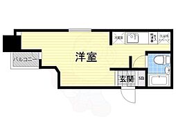 心斎橋スポット21 1Kの間取図画像