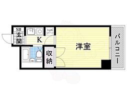 ライオンズマンション大手前第2 1Kの間取図画像