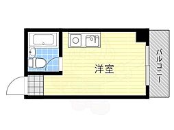 プレアール日本橋 ワンルームの間取図画像