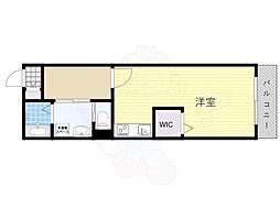 エレガント日本橋 ワンルームの間取図画像