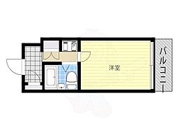 メゾン川端 1Kの間取図画像