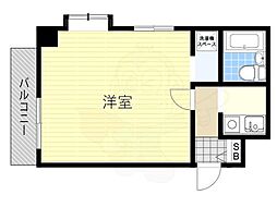 イトーピア高津 1Kの間取図画像