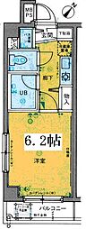 菱和パレス千歳烏山 1Kの間取図画像