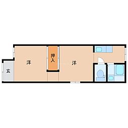 有村文化 2Kの間取図画像
