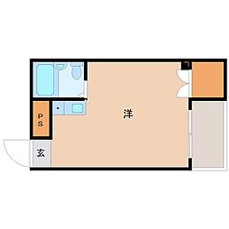 パーソナルマンション杭瀬2番館 ワンルームの間取図画像