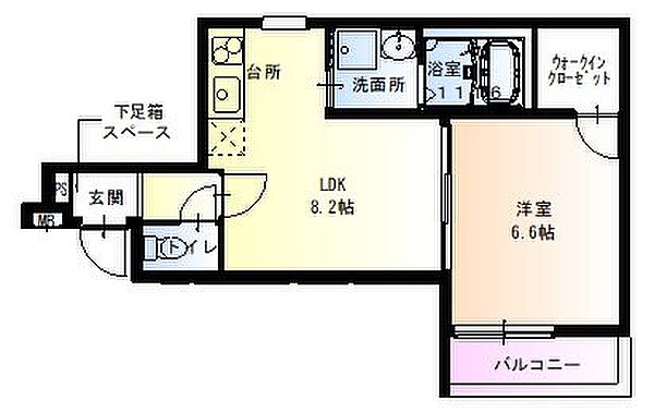 フジパレス西本町5番館 ｜兵庫県尼崎市西本町１丁目(賃貸アパート1LDK・2階・35.43㎡)の写真 その2