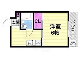 シャルル四条畷駅前 2階