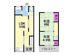 🉐敷金礼金0円！🉐蔀屋本町テラスハウス