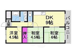 間取図画像 3DK