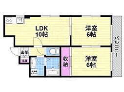 コーポラスサタ 3階/-