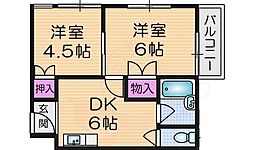 ストークハイツ加納 2Kの間取図画像