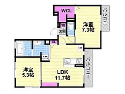 プレステージア忍ケ丘 2階
