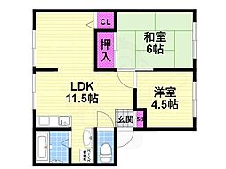 サンガーデン清滝　A棟 1階/-