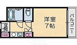 ネオコーポ池田屋6号館 ワンルームの間取図画像