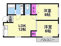 惣友ハイツ1 1階/-
