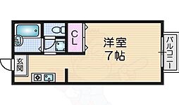 ステージアA・T ワンルームの間取図画像