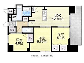 大阪府大阪市北区天満１丁目（賃貸マンション3LDK・14階・64.79㎡） その2