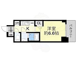 プレサンス福島ミッドエル 1Kの間取図画像