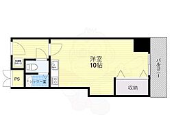ローレルハイツ大淀2号棟 ワンルームの間取図画像