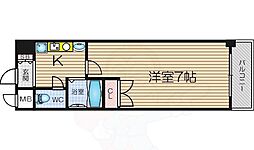 ラナップスクエア天満プライム 1Kの間取図画像