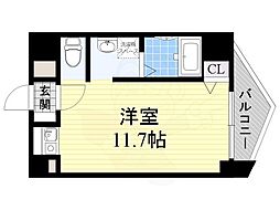 ラ・メゾヌーヴ ワンルームの間取図画像