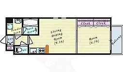 アーバネックス福島 1LDKの間取図画像