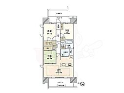 パークホームズノースゲートスクエア 3LDKの間取図画像