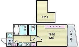 エステムコート大阪・中之島南 1Kの間取図画像