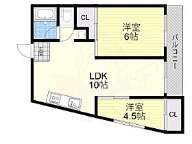 大阪府大阪市東住吉区照ケ丘矢田３丁目（賃貸マンション2LDK・2階・45.00㎡） その2