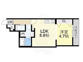 大阪府大阪市東住吉区矢田４丁目（賃貸アパート1LDK・1階・35.07㎡） その2