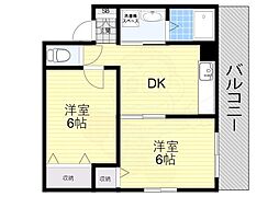 間取図画像 2DK