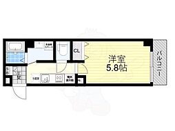 南海高野線 我孫子前駅 徒歩7分の賃貸マンション 1階1Kの間取り