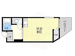エクセルハイム墨江 1Kの間取図画像