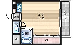 エクセシオール ワンルームの間取図画像