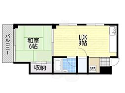 みずほマンション 1LDKの間取図画像