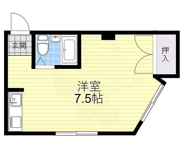 PANSHON　CLEAR ｜大阪府大阪市東住吉区矢田２丁目(賃貸マンション1R・2階・14.00㎡)の写真 その2