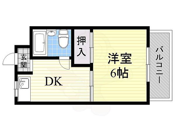 第2メゾン松谷 ｜大阪府大阪市住吉区苅田７丁目(賃貸マンション1DK・4階・21.00㎡)の写真 その2