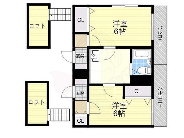 プチ鶴ケ丘 ｜大阪府大阪市阿倍野区西田辺町１丁目(賃貸マンション2K・3階・35.00㎡)の写真 その2