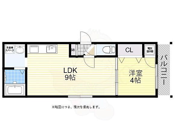 大阪府大阪市東住吉区矢田３丁目(賃貸アパート1LDK・3階・30.43㎡)の写真 その2