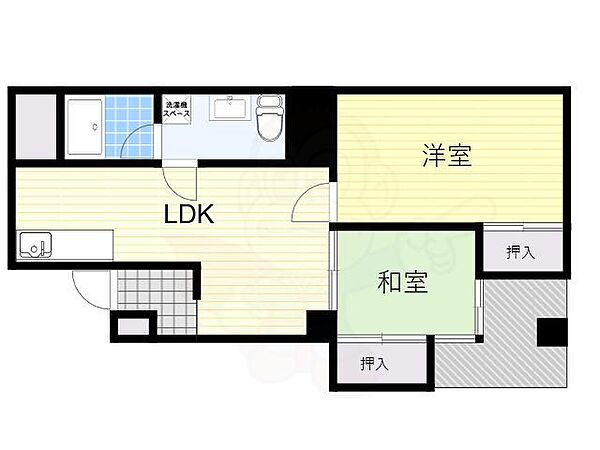 大阪府大阪市住吉区長居東４丁目(賃貸マンション2LDK・5階・52.00㎡)の写真 その2