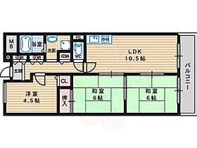 大阪府大阪市住吉区遠里小野２丁目（賃貸マンション3LDK・1階・61.08㎡） その2