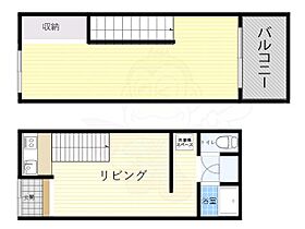 ラビングテラス  ｜ 大阪府大阪市住吉区我孫子西１丁目（賃貸テラスハウス1LDK・1階・45.00㎡） その2