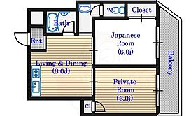 ピュアコート清風  ｜ 大阪府大阪市住吉区長居西１丁目（賃貸マンション2LDK・3階・43.00㎡） その2