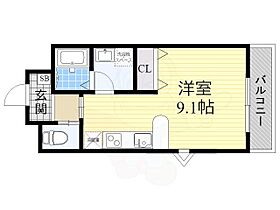 大阪府大阪市住吉区沢之町２丁目（賃貸マンション1R・2階・24.39㎡） その2