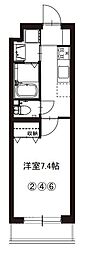 志木市本町6丁目マンション 1Kの間取図画像