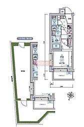 リヴシティ恵比寿 1階1Kの間取り
