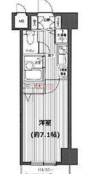 ガラ・ステージ麻布十番 10階1Kの間取り