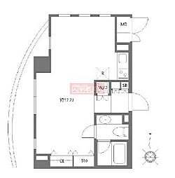 MG目黒駅前 ワンルームの間取図画像